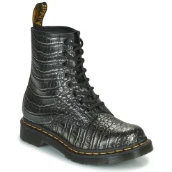 Dr. Martens - 1460 GUNMETAL WILD CROC EMBOSS
