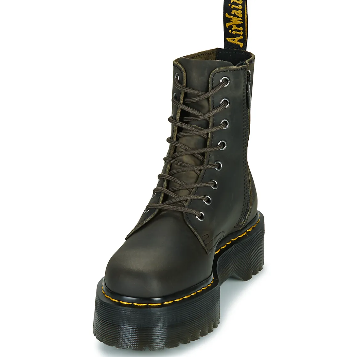 Dr. Martens - Jadon Charcoal Grey Burnished Waxy Pull Up