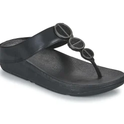 FitFlop - HALO METALLIC-TRIM TOE-POST SANDALS