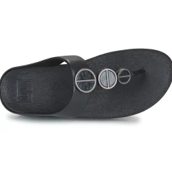 FitFlop - HALO METALLIC-TRIM TOE-POST SANDALS
