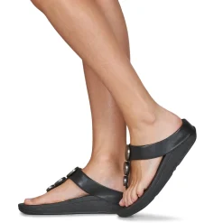 FitFlop - HALO METALLIC-TRIM TOE-POST SANDALS