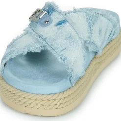 Mou - CRISS-CROSS ROPE SANDAL PAINTE