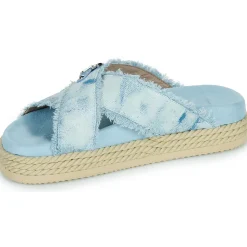 Mou - CRISS-CROSS ROPE SANDAL PAINTE