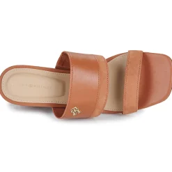 Tommy Hilfiger - LEATHER & SUEDE BLOCK HEEL MULE