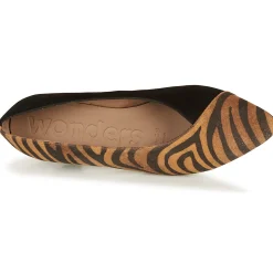 Wonders - I7601-ZEBRATO-CUERO-ANTE-NEGRO